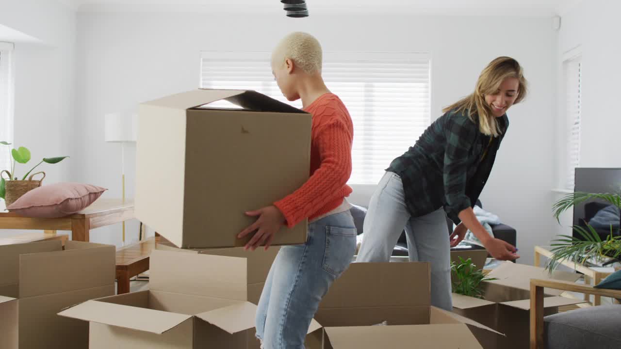 Moving crew loading furniture into a truck